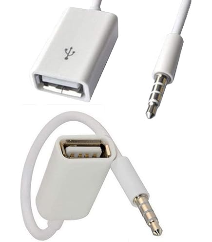 Amazon | AUXオーディオジャックプラグからUSB 2.0メスへの変換